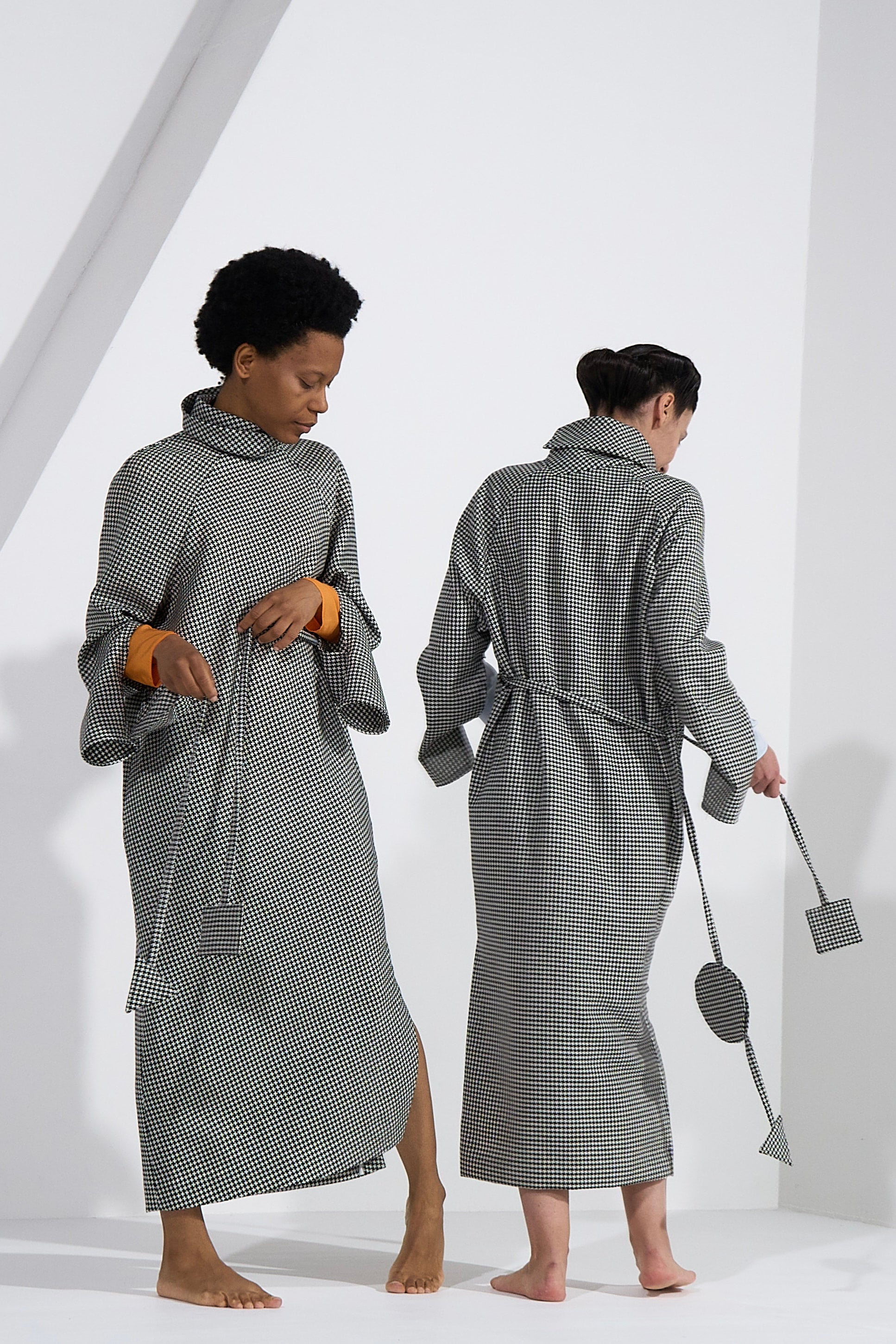 hound's tooth dress | nadia